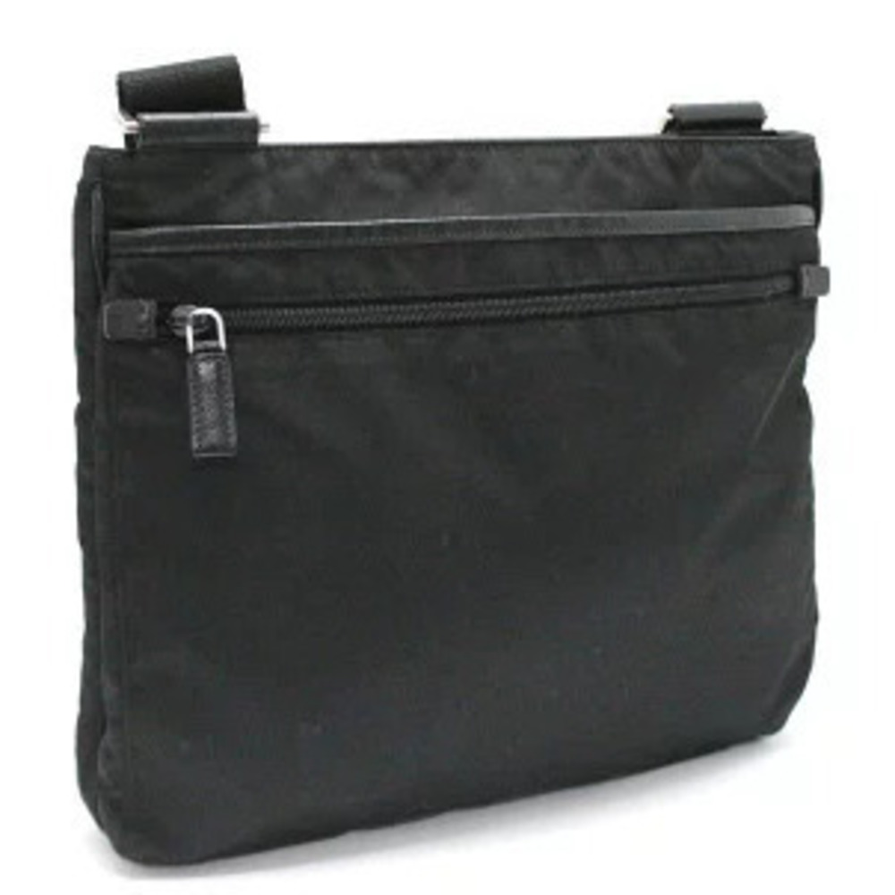 Prada Pocket Black Back Triangle Logo Bag Shoulder